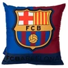 A Barcelona gránátvörös-kék díszpárnája