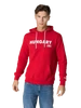 Magyar válogatott piros kapucnis pulóver - S