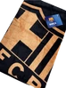 Fekete-arany prémium Barçás törölköződ