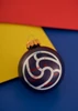 Ragyogó kék Barçás karácsonyfadísz