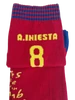 Andrés Iniesta - Barçás legenda zokni, piros