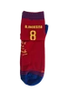 Andrés Iniesta - Barçás legenda zokni, piros