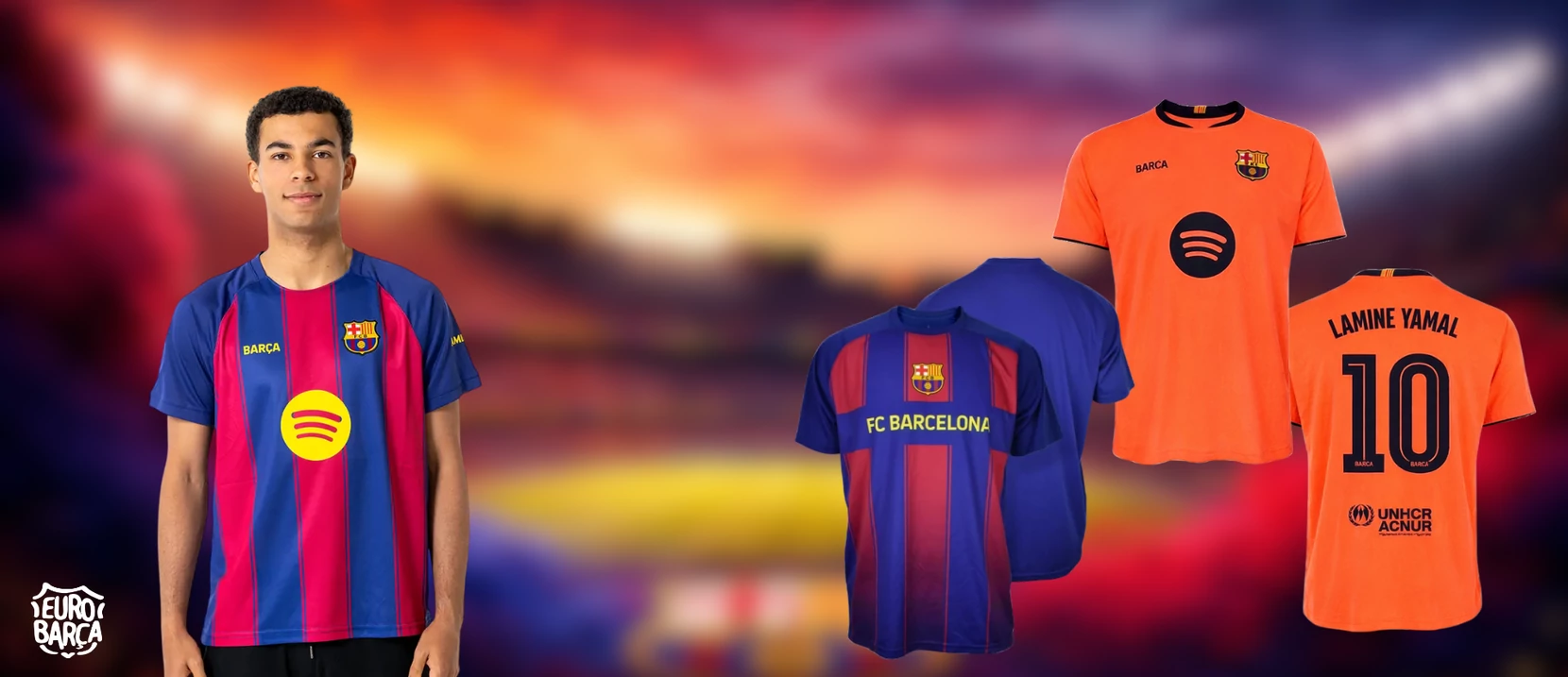 Barcelona feliratozható mezek, egyedi névvel és számmal