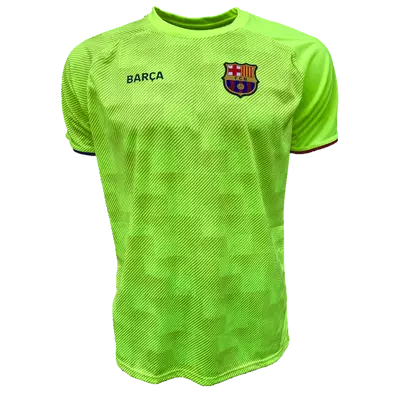 A Barça jersey in neon yellow