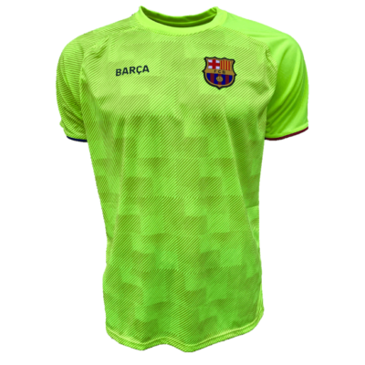 A Barça jersey in neon yellow