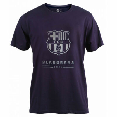 The Barça T-shirt in blaugrana with the Barça crest