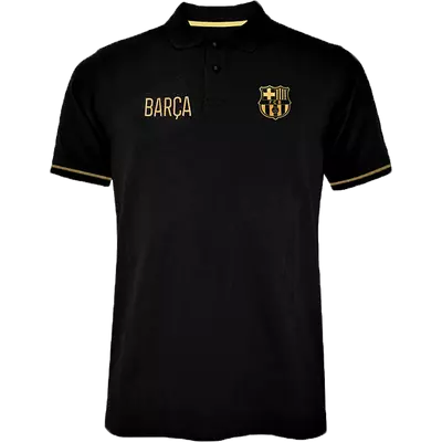 A Barcelona elegáns fekete - arany pólója