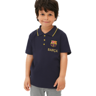 The stylish kids Barcelona polo shirt
