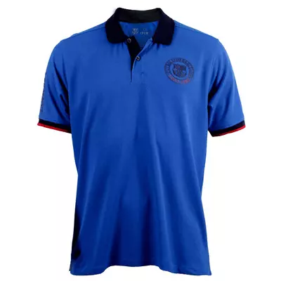 The Camp Nou royal blue polo shirt
