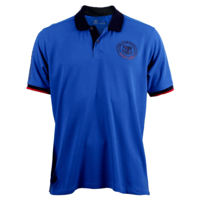 The Camp Nou royal blue polo shirt