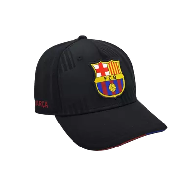 Kids' black Barça cap with coat of arms