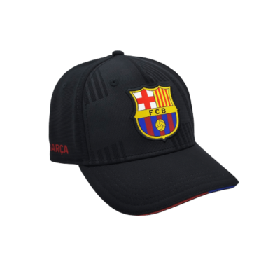 Kids' black Barça cap with coat of arms