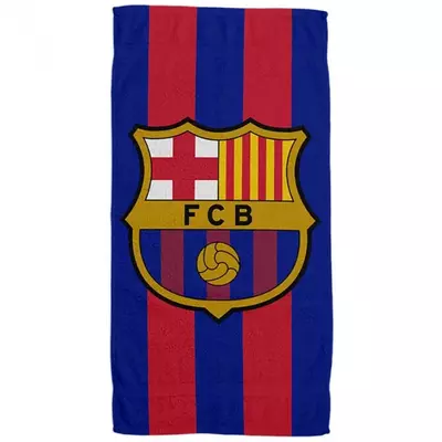 A Barça klasszikus címeres törölközője