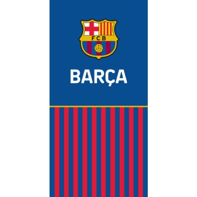 A Barça hivatalos gránátvörös-kék törölközője