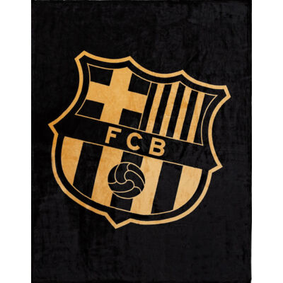 Barça's premium black and gold blanket