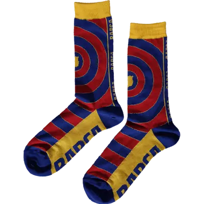 Barcelona premium garnet red-blue socks