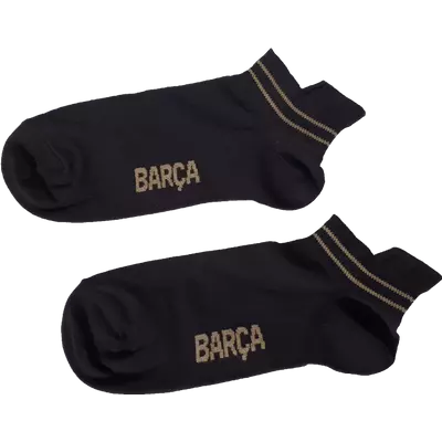 The black Barça ankle socks