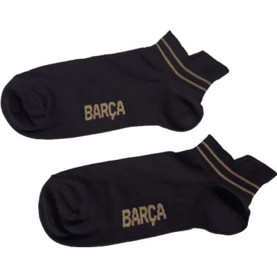 The black Barça ankle socks