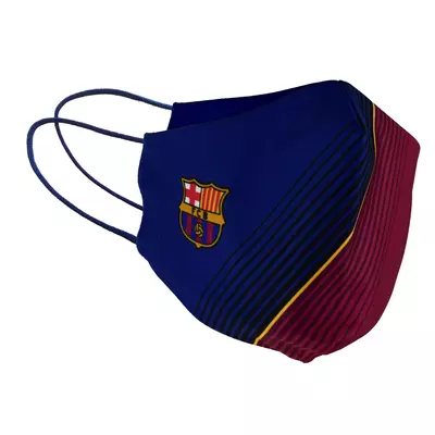 The garnet red and blue home mask of Barça