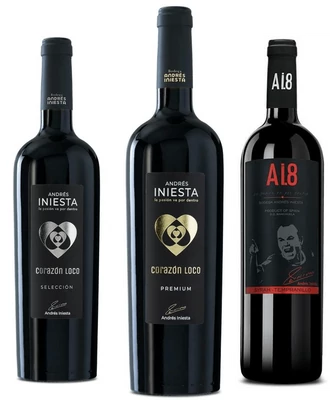 Iniesta: 3-as vörösboros csomag - Prémium