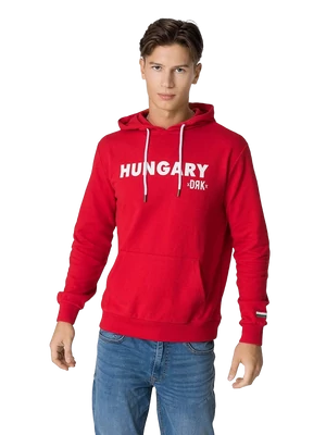 Magyar válogatott piros kapucnis pulóver - 2XL