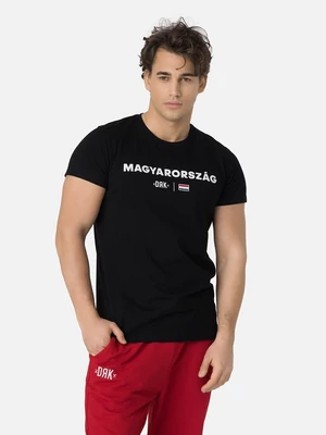 Lehengerlő magyar válogatott szurkolói póló - fekete - M