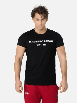 Lehengerlő magyar válogatott szurkolói póló - fekete - M