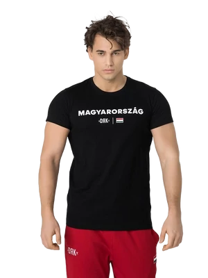 Lehengerlő magyar válogatott szurkolói póló - fekete - M