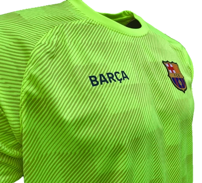 A Barça fergeteges, neon sárga edzőmeze - L