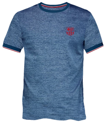 Elegáns, minimalista Barçás póló - kék - M