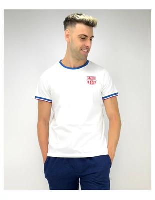 Elegáns, minimalista Barçás póló - fehér - XL