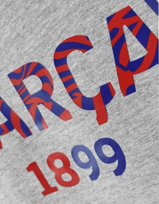 Az FC Barcelona 2025-26-os szurkolói pólója - szürke