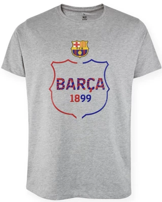 A címeres Barçás nyári szetted - kék - szürke