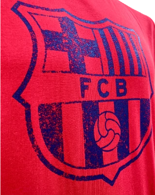 A Barça koptatott címeres pólója - M