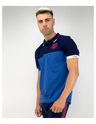 Minimalista Barçás galléros póló