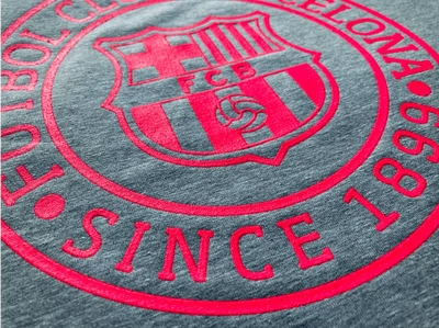 A Barça rózsaszín címeres pólója - XL