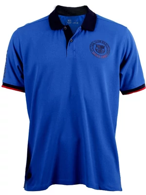 A Camp Nou királykék galléros pólója