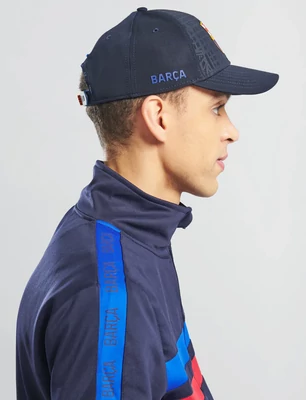 FC Barcelona fergeteges, kék baseball sapka