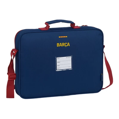 Gránátvörös-kék Barcelona irodai-iskolai válltáska