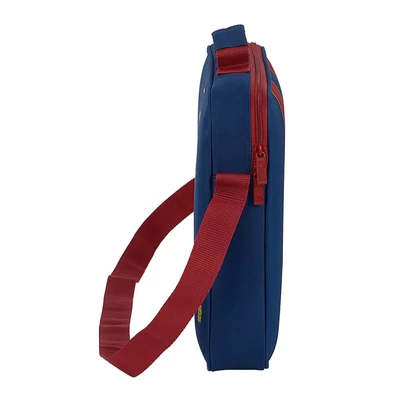 Gránátvörös-kék Barcelona irodai-iskolai válltáska