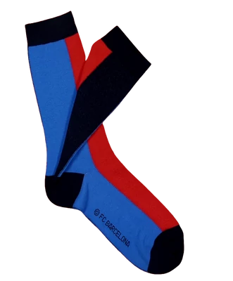 Sávos gránátvörös-kék Barcelona zokni