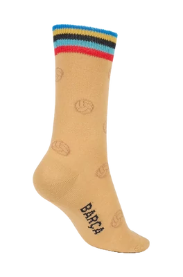 Barcelona 30 - aranyszínű Barçás zokni