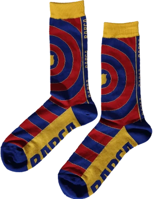 A Barcelona premium gránátvörös-kék zoknija