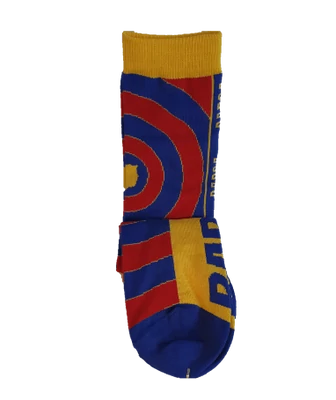 A Barcelona premium gránátvörös-kék zoknija