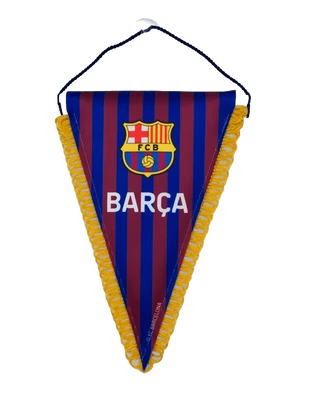 Háromszög formájú Barçás asztali szurkolói zászló