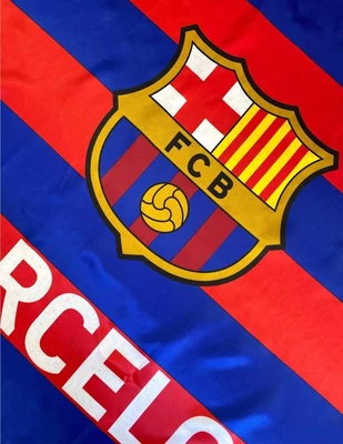 Pompázó blaugrana Barcelona zászló