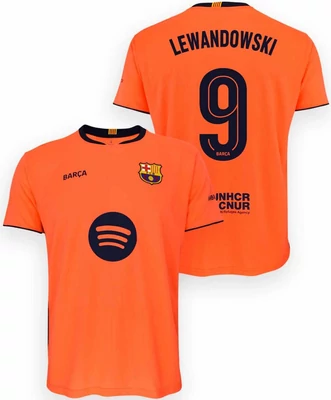 FC Barcelona 25-26 prémium idegenbeli szurkolói mez, replika - Lewandowski 9