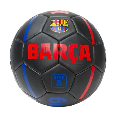 A Barca fekete dombornyomott mini labdája