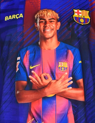 FC Barcelona 2026/27 gyerek mez - Lamine Yamal