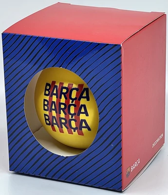 Elegáns, katalán Barçás karácsonyfadísz